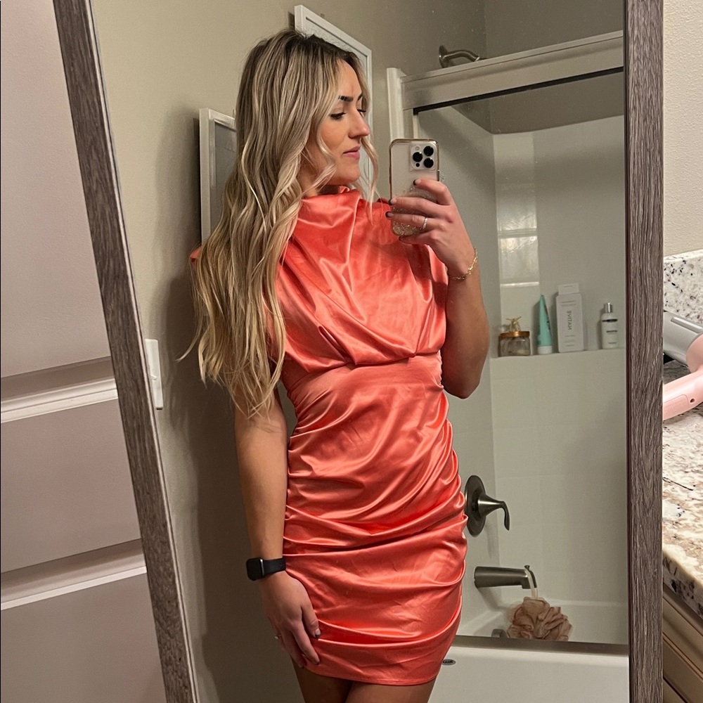 Coral dress